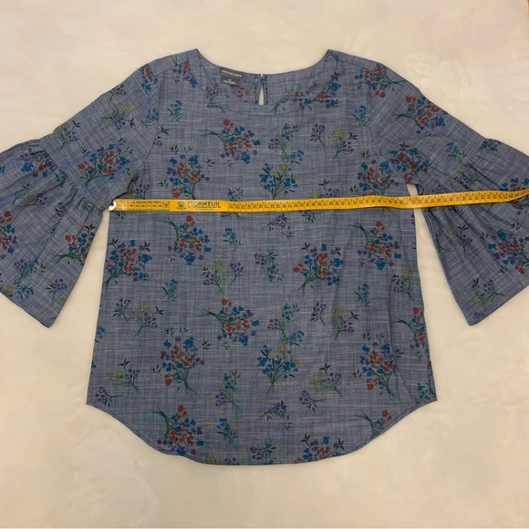 Van Heusen 3/4 sleeve denim looking top - Picture 5 of 7